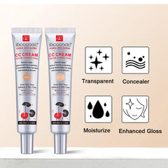 WFWJ CC cream blended on skin closeup showing natural full-coverage finish and radiance