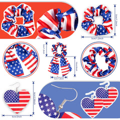 Whaline faux-leather flag heart earrings close-up offer lightweight flair