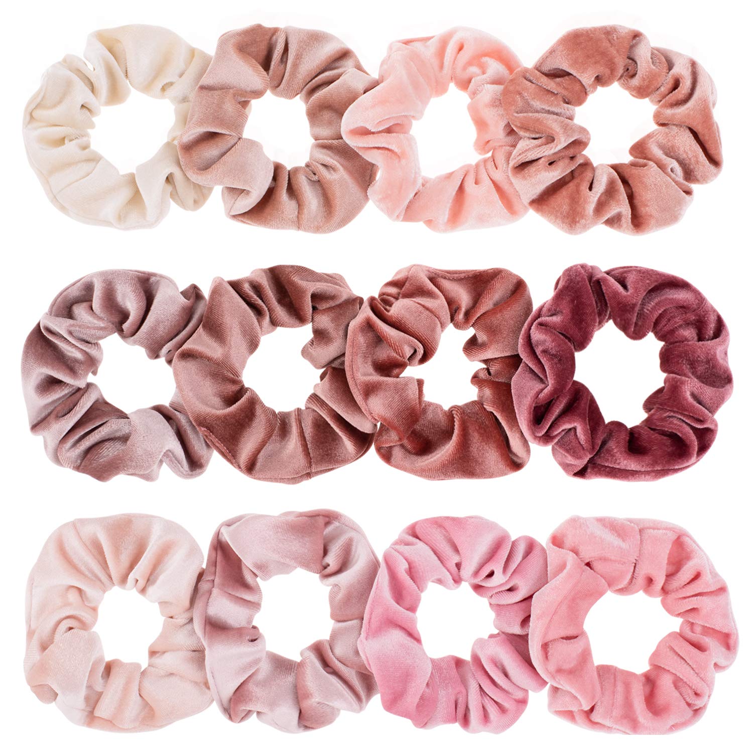 Whaline front packaging showing twelve blush scrunchies and gift appeal