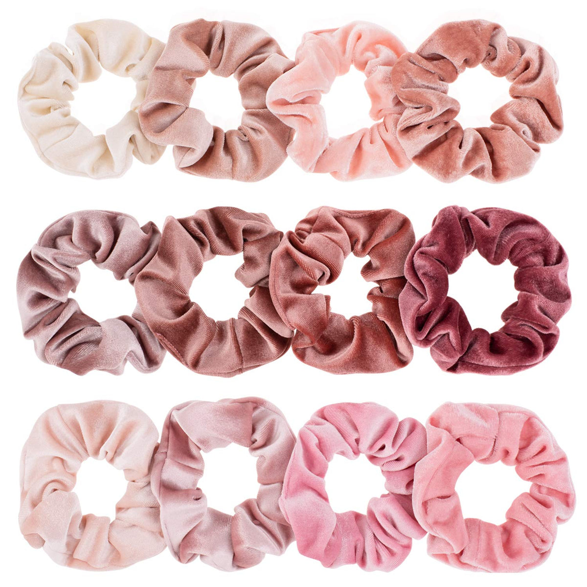 Whaline front packaging showing twelve blush scrunchies and gift appeal