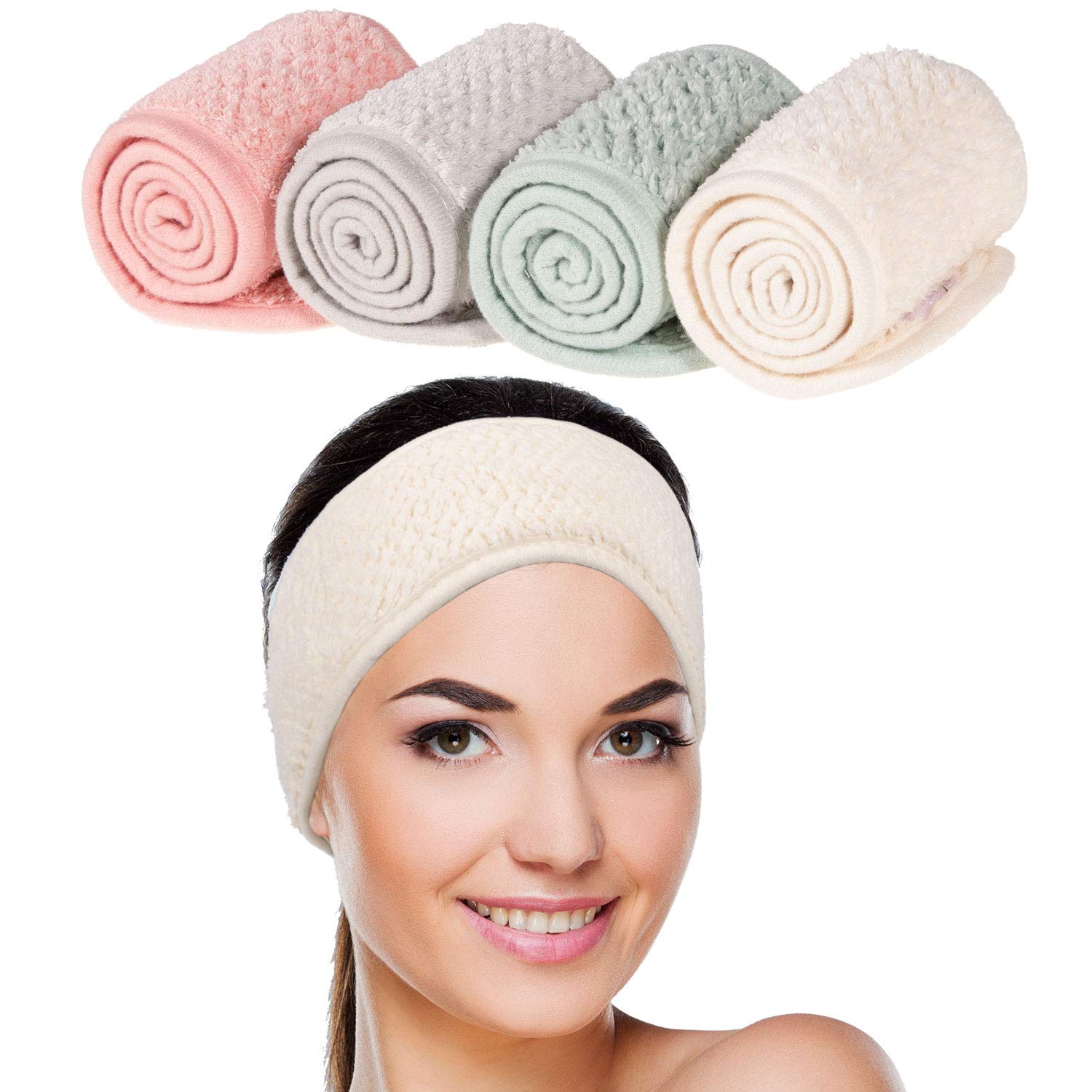 Whaline front packaging showing four headband colors and convenience