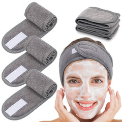 Whaline gray headbands front view showing neat folds and package benefit