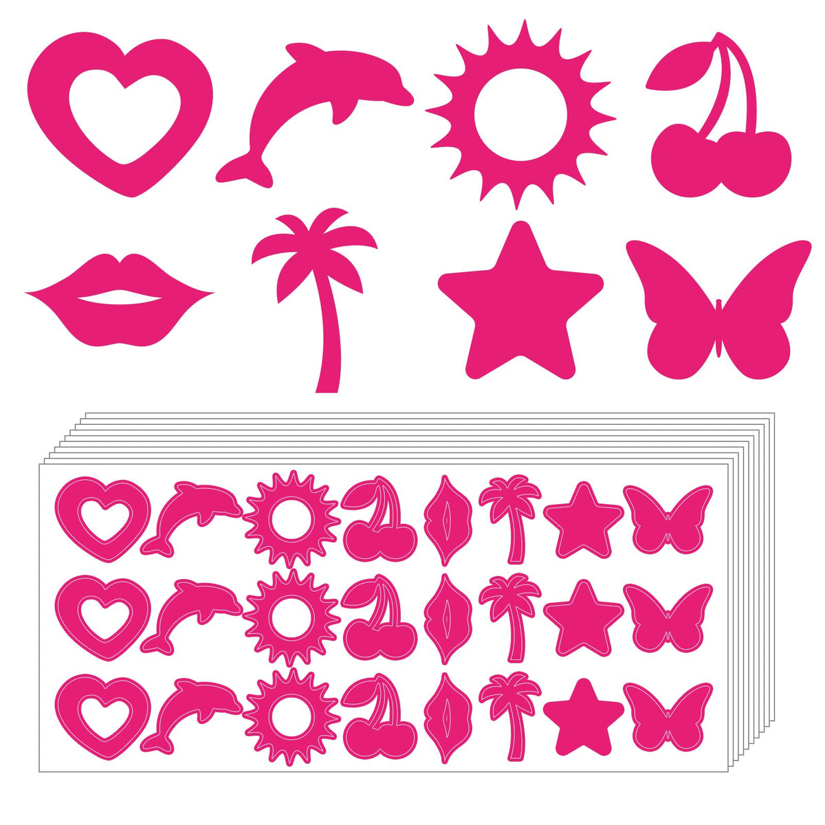 Whaline front packaging showing 240 tanning stickers and total count benefit