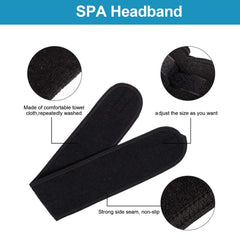 Whaline headband on bathroom counter ready for shower use and quick drying