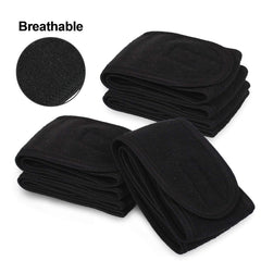 Whaline headband stretched by hands demonstrating elasticity and secure fit
