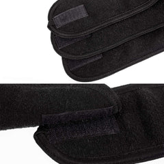 Whaline headband worn during makeup application keeping hair away for precision