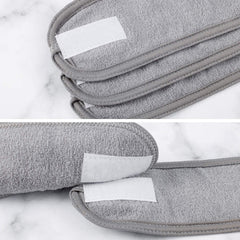 Whaline headband worn during makeup application keeping hair away benefit