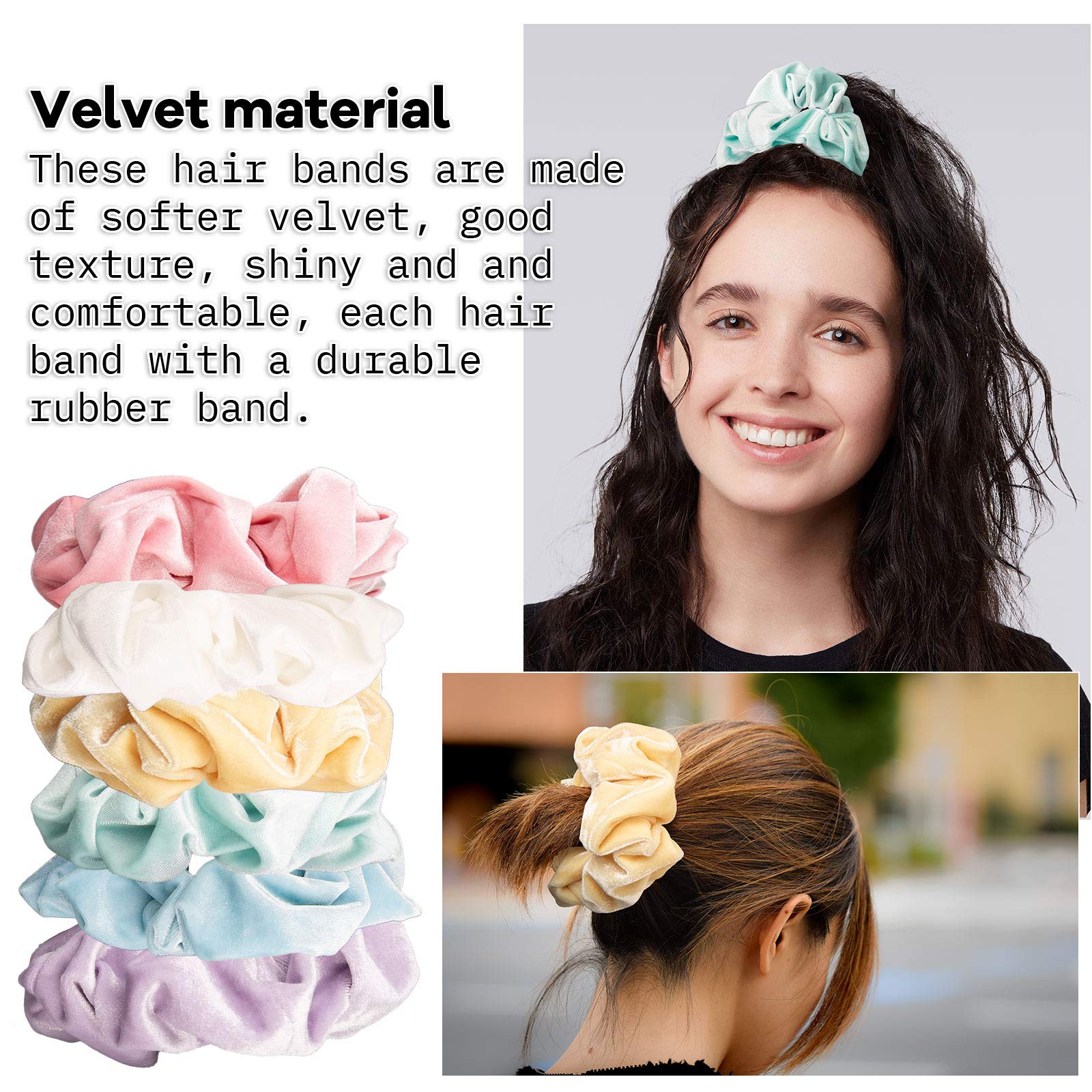 Whaline scrunchies displayed on dresser for coordinated outfit styling