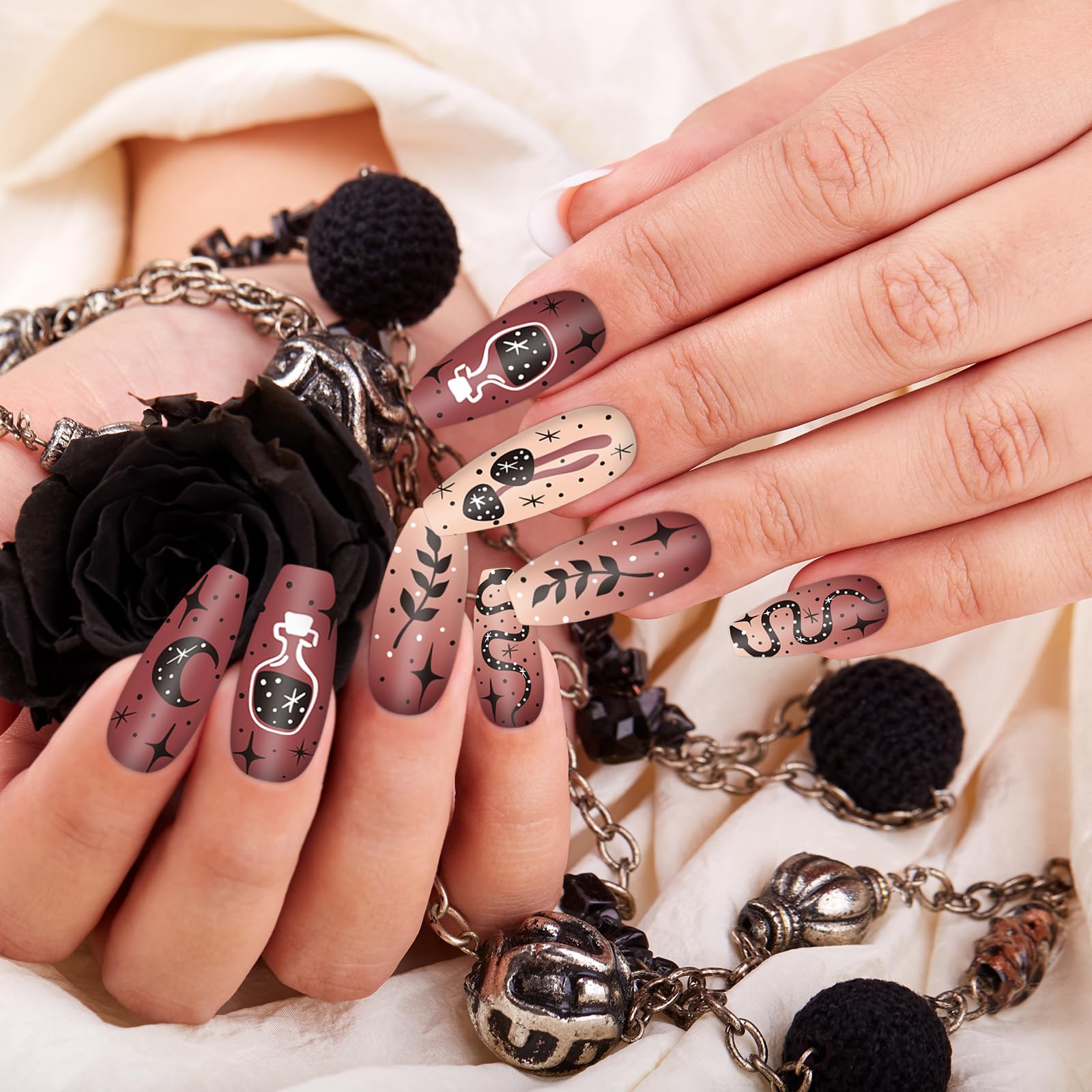 Whaline moon and evil eye plate highlighting varied motif options