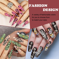 Whaline stamping in action on nail showing quick application benefit