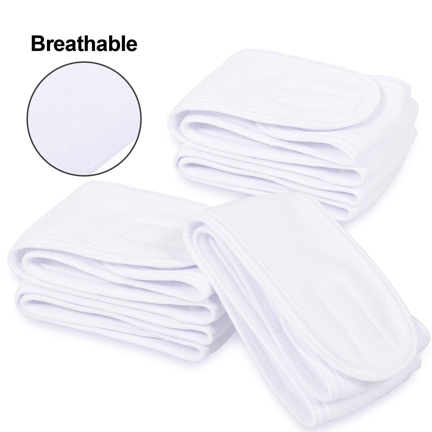Whaline worn on model keeping hair back for makeup and skincare benefit