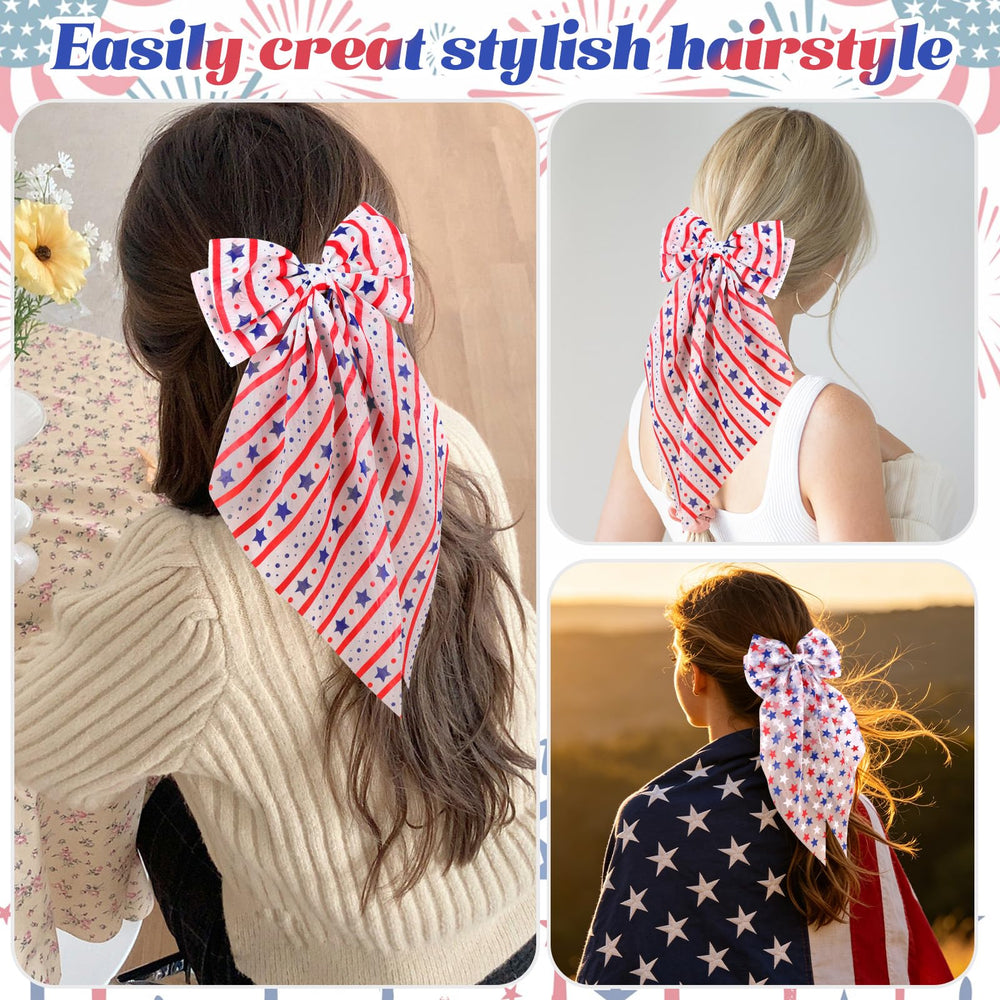 WHAVEL bow styled in ponytail demonstrating festive everyday wear