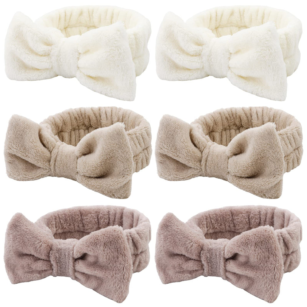WHAVEL front-pack visual showing six fluffy headbands and packaging benefits