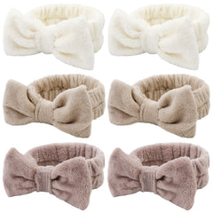 WHAVEL front-pack visual showing six fluffy headbands and packaging benefits