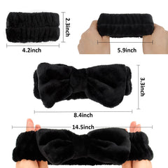 WHAVEL close-up of headband bow detail highlighting soft microfiber comfort
