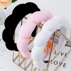 WHAVEL lifestyle vanity scene showing headband ready for skincare routine