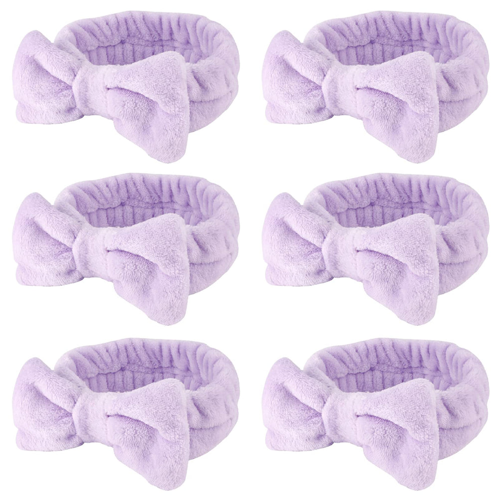 WHAVEL front view of six purple headbands showing value and convenience