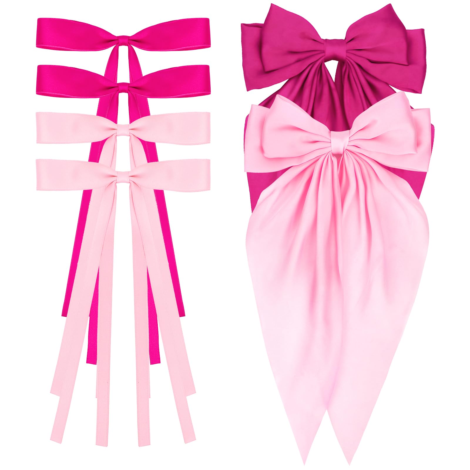 WHAVEL pink bow front view showing neat shape and instant style upgrade