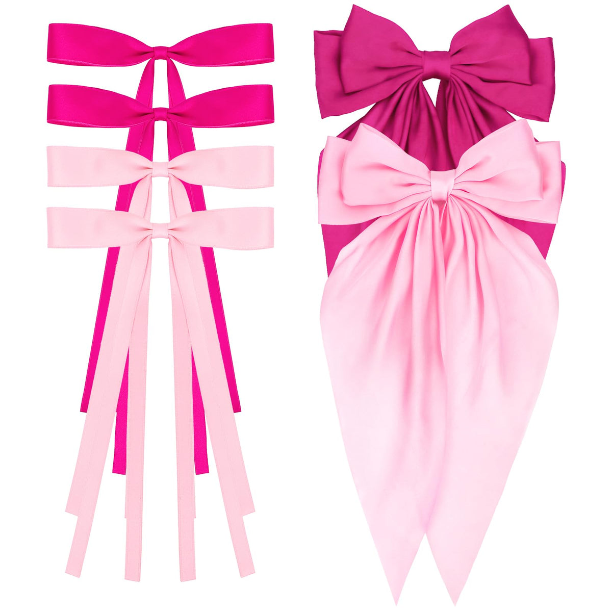 WHAVEL pink bow front view showing neat shape and instant style upgrade
