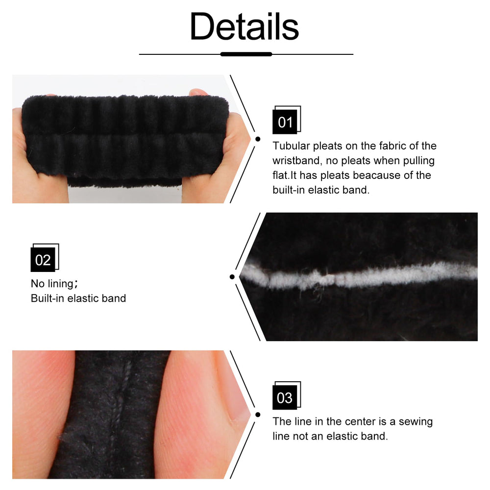 WHAVEL wrist towel on hand for size comparison demonstrating compact practicality