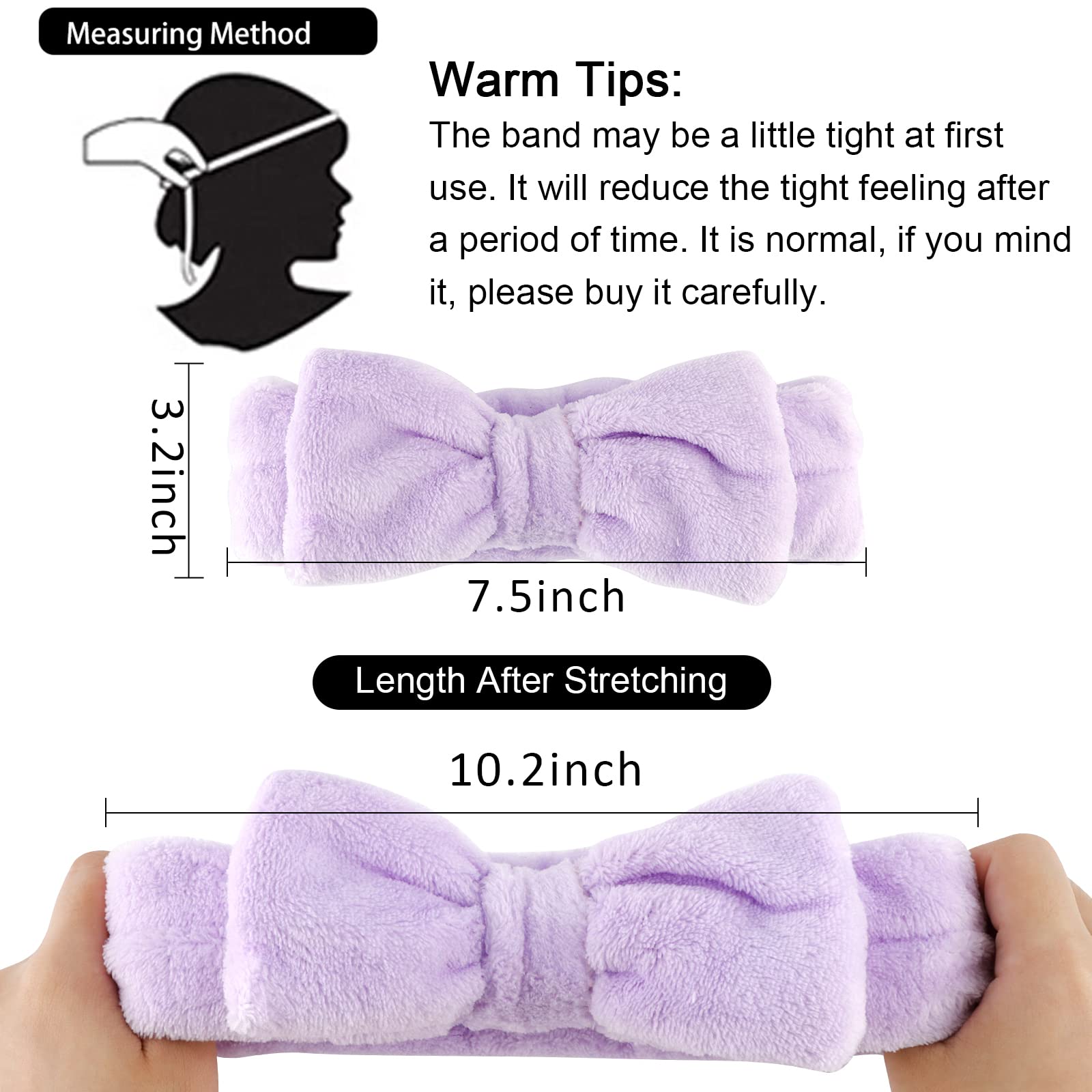 WHAVEL headband beside a hand for scale showing compact, portable size