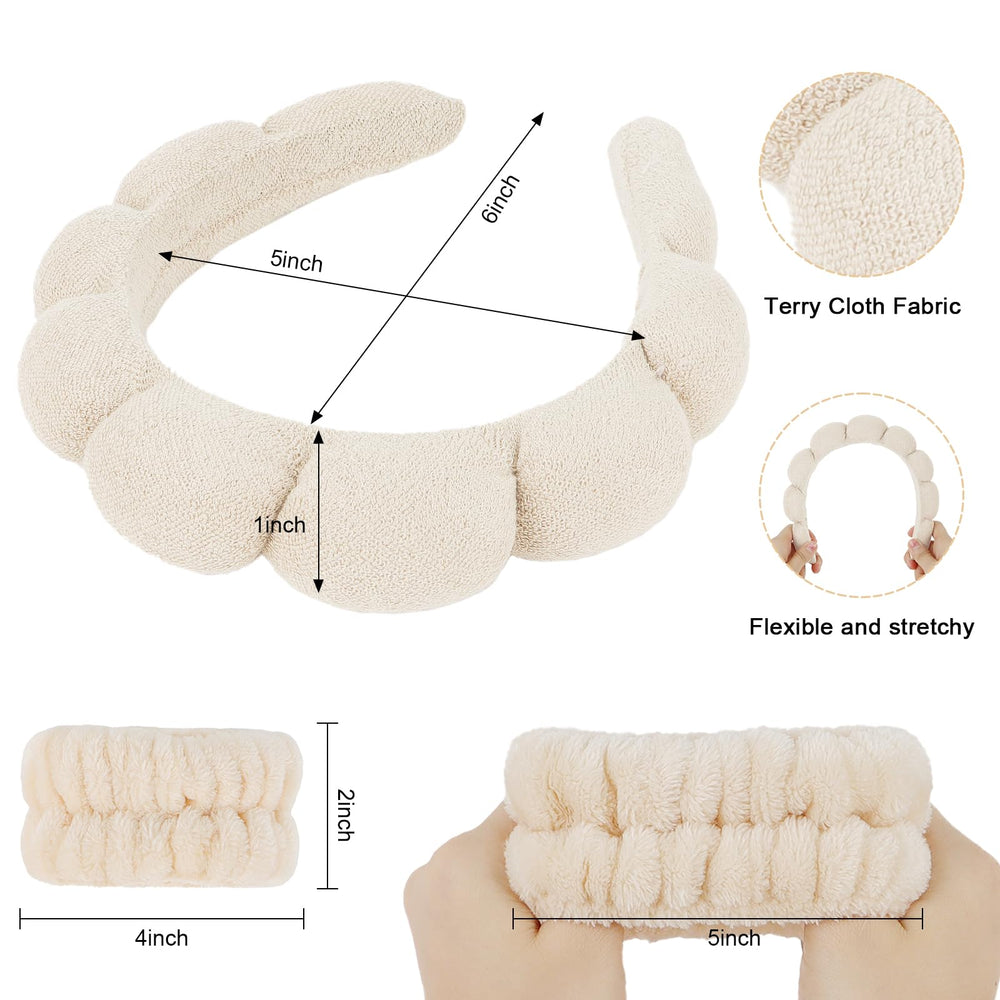 WHAVEL size comparison headband against hand highlights one-size-fits-most flexibility