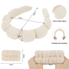 WHAVEL size comparison headband against hand highlights one-size-fits-most flexibility