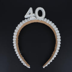 WHAVEL crown staged with sash and cake showing coordinated party-ready presentation
