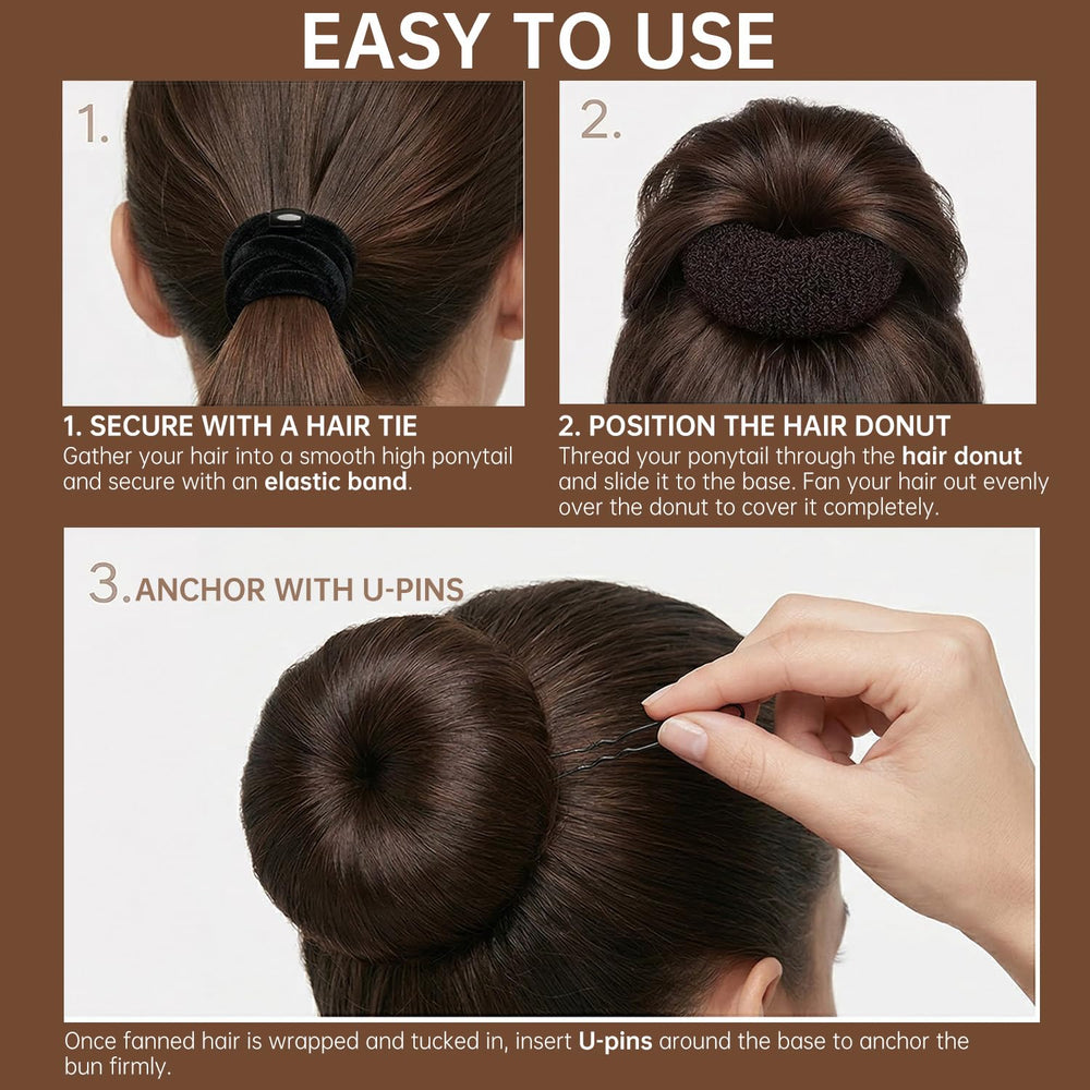 whisrvival accessories with five ties and twenty U-pins for styling