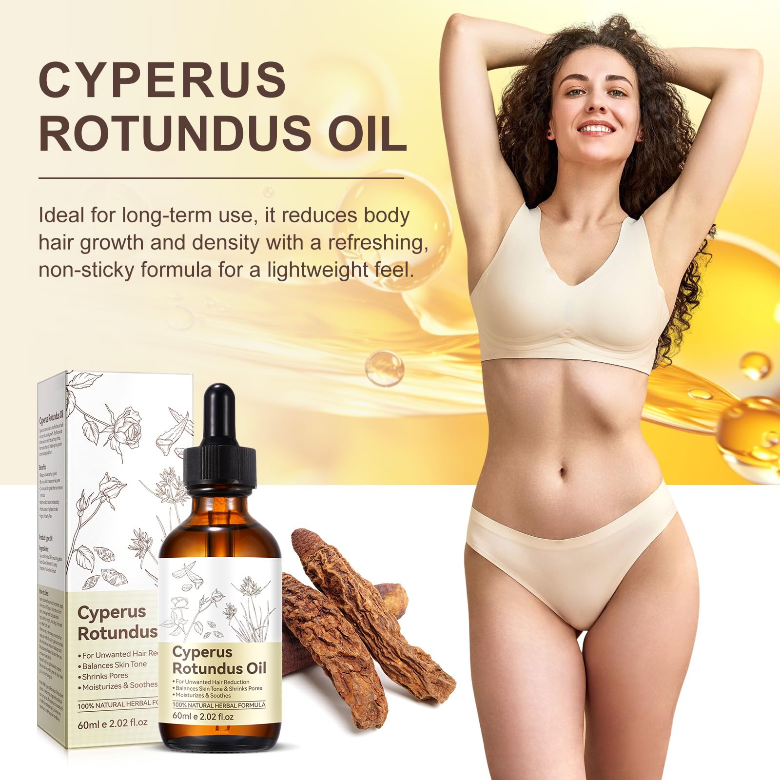 WHLH & WELL-BEING natural ingredients with almond and aloe to calm skin