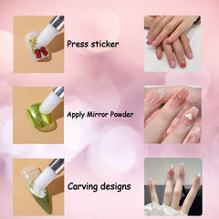 Whmeolyo silicone sculpting tip close-up smoothing poly gel for precise shaping