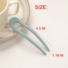 WH WEST & HIGHWAY pins held in hand showing 4.5-inch scale for secure long-hair hold