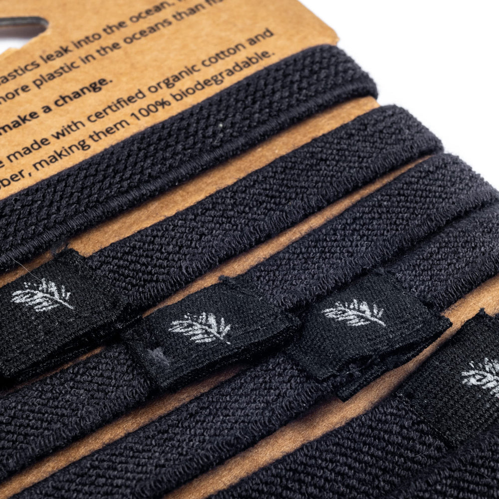 Wild & Stone cross-section showing natural rubber core and cotton wrap, secure hold benefit