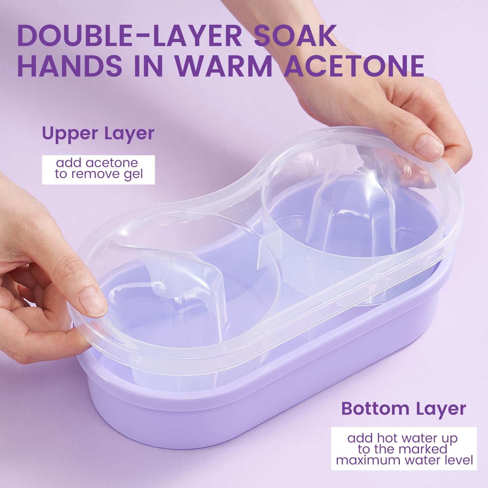 Wilfniee ergonomic hand rest profile illustrating comfort during soaks benefit