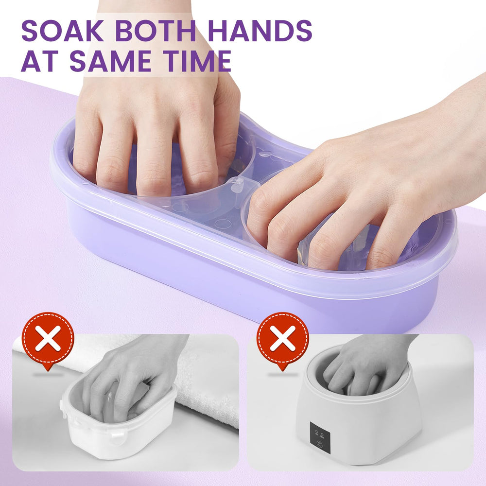 Wilfniee top insert close-up showing acetone layer and faster removal benefit