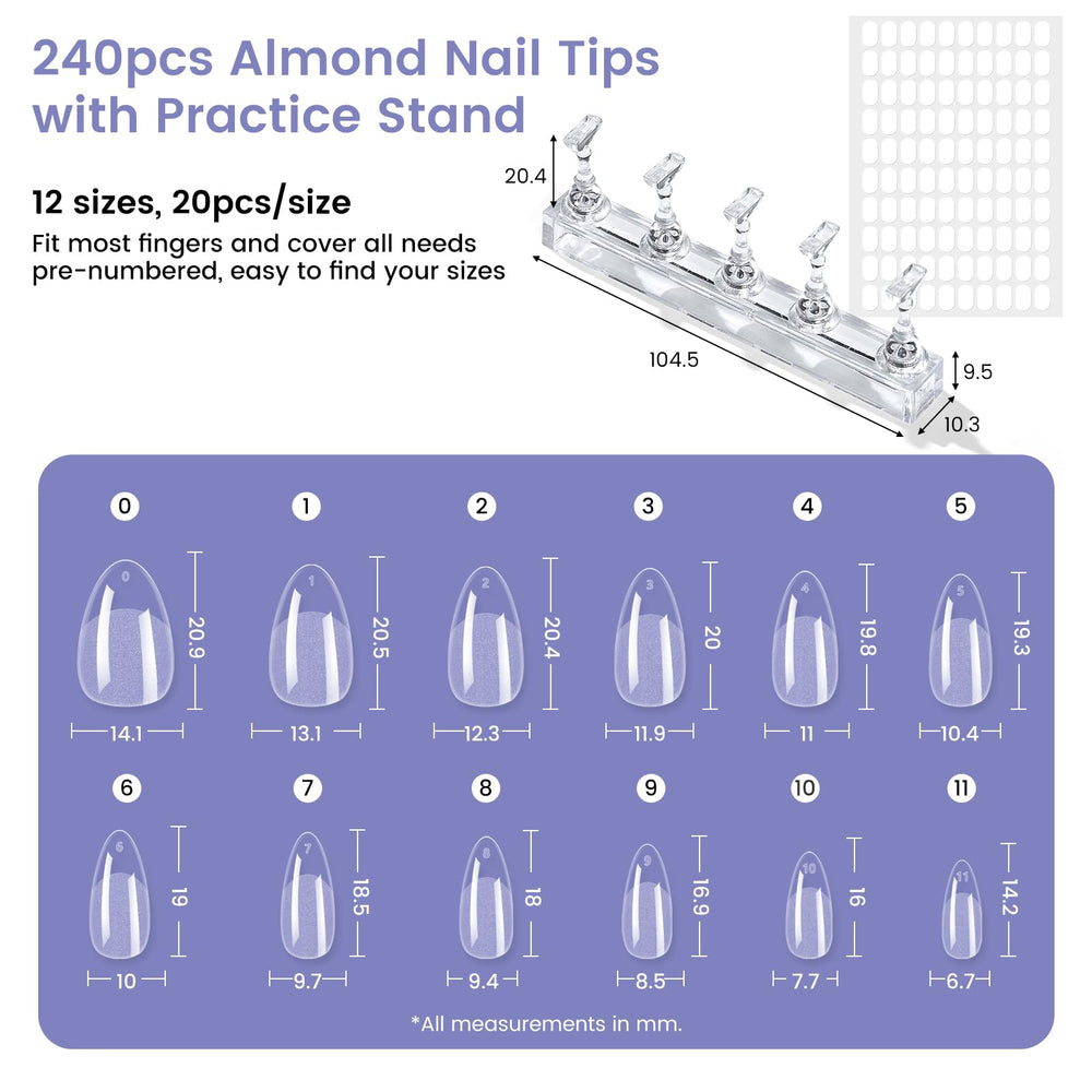 Wilfniee layout showing 12 sizes organized to find perfect fit easily