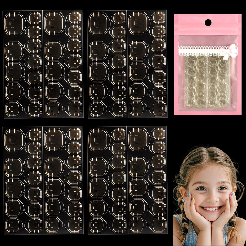 Willaudy front packaging showing 240 kids nail adhesive tabs and accessories for quick use