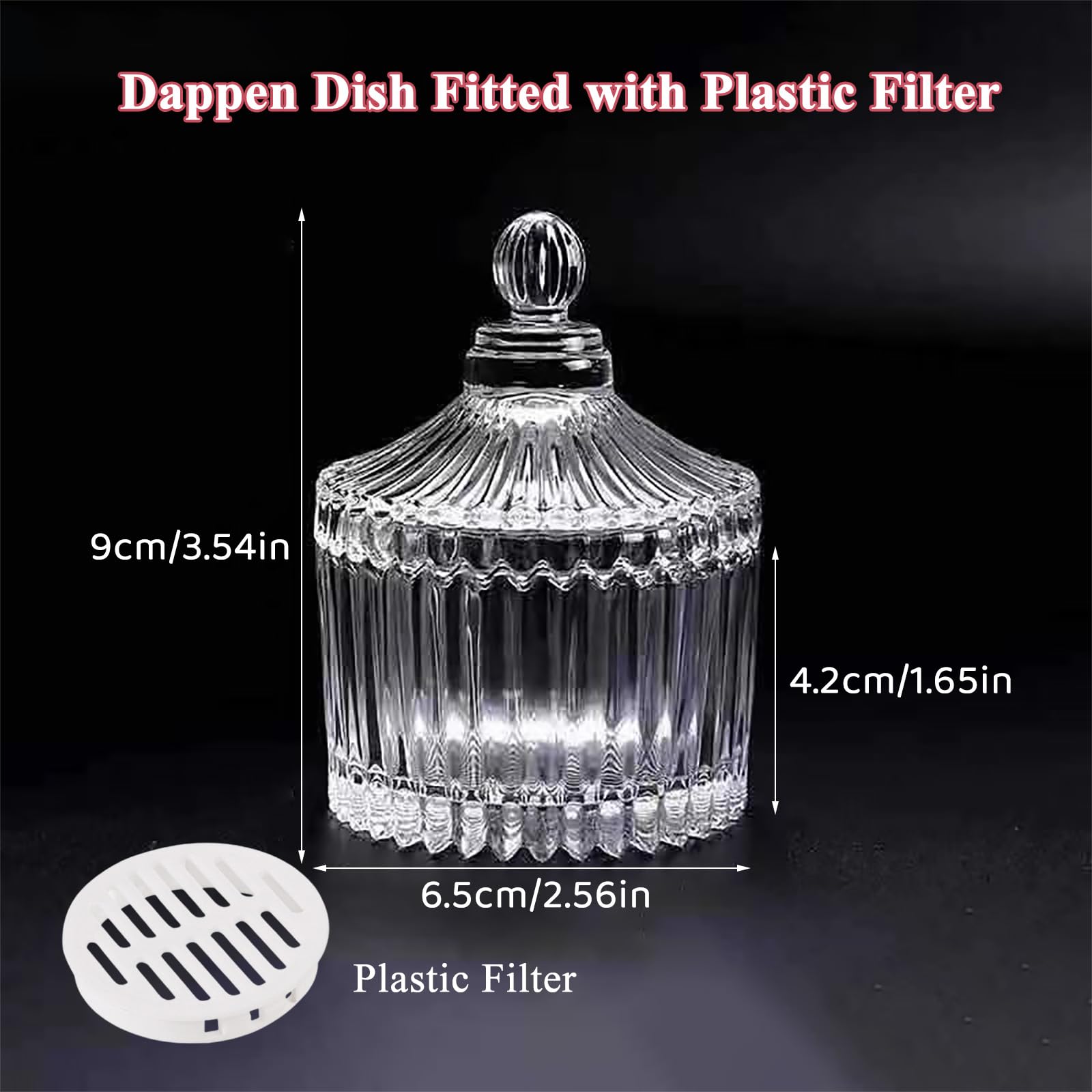 Willaudy open dish showing inner plastic filter for cleaner solution
