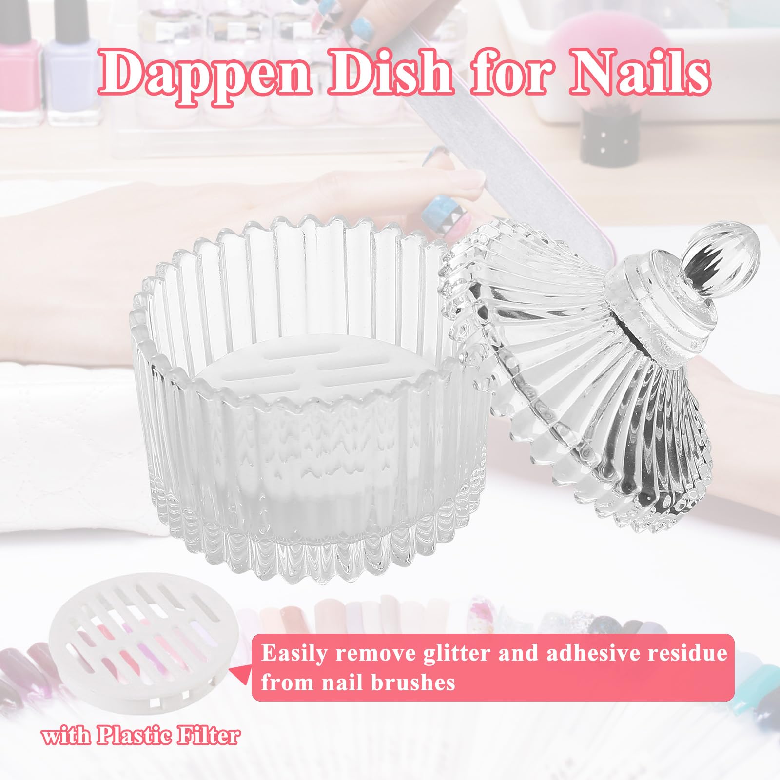 Willaudy dish next to ruler showing compact size for salon desks