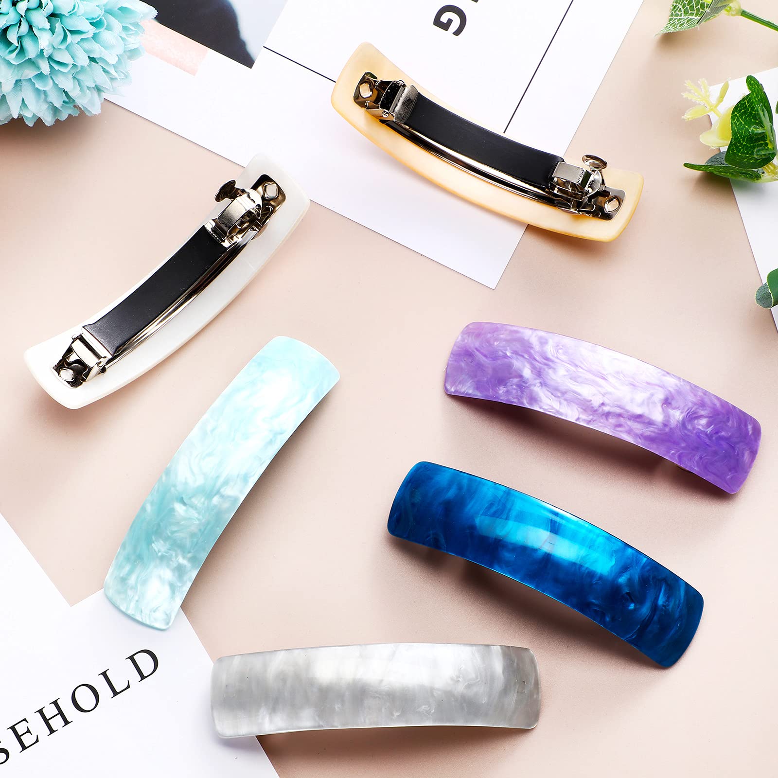 WILLBOND barrette styled in half-up hair showing neat hold and elegance
