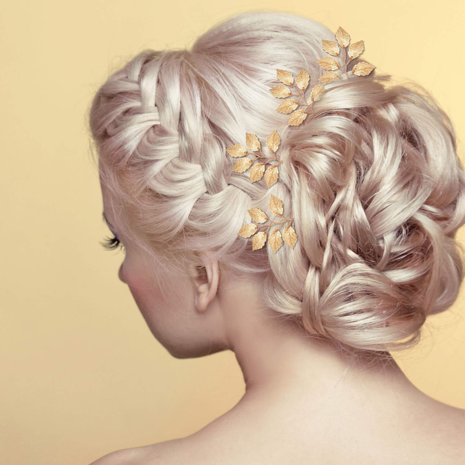 WILLBOND pins woven into a bridesmaid half-up style for coordinated party looks