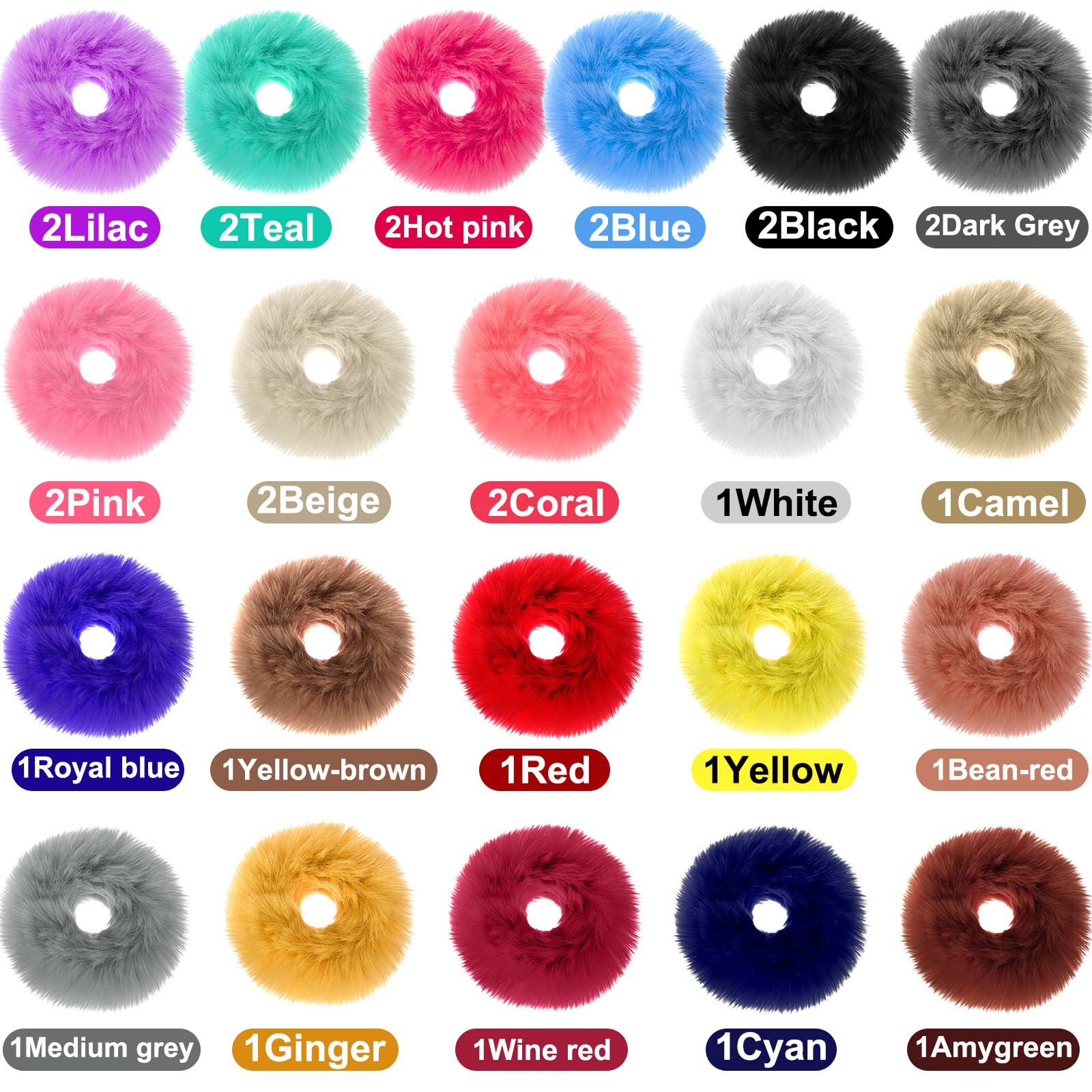 WILLBOND close-up of faux-fur pompom texture for soft comfortable touch