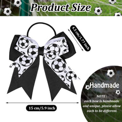 WILLBOND close-up of soccer-pattern bow fabric showing crisp print and layered design benefit