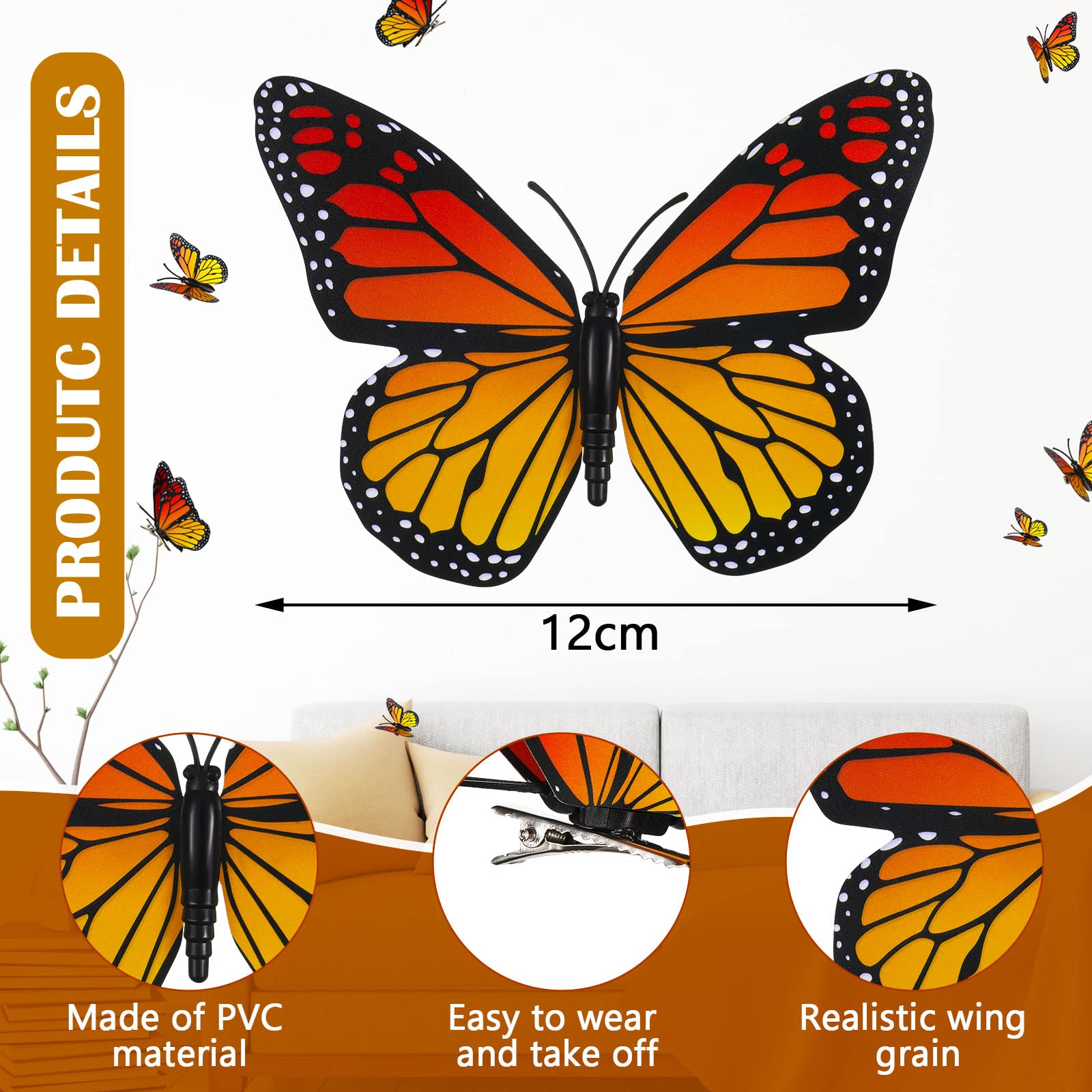 WILLBOND close-up of 3D butterfly wing texture, vivid detail enhances realism