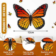 WILLBOND close-up of 3D butterfly wing texture, vivid detail enhances realism