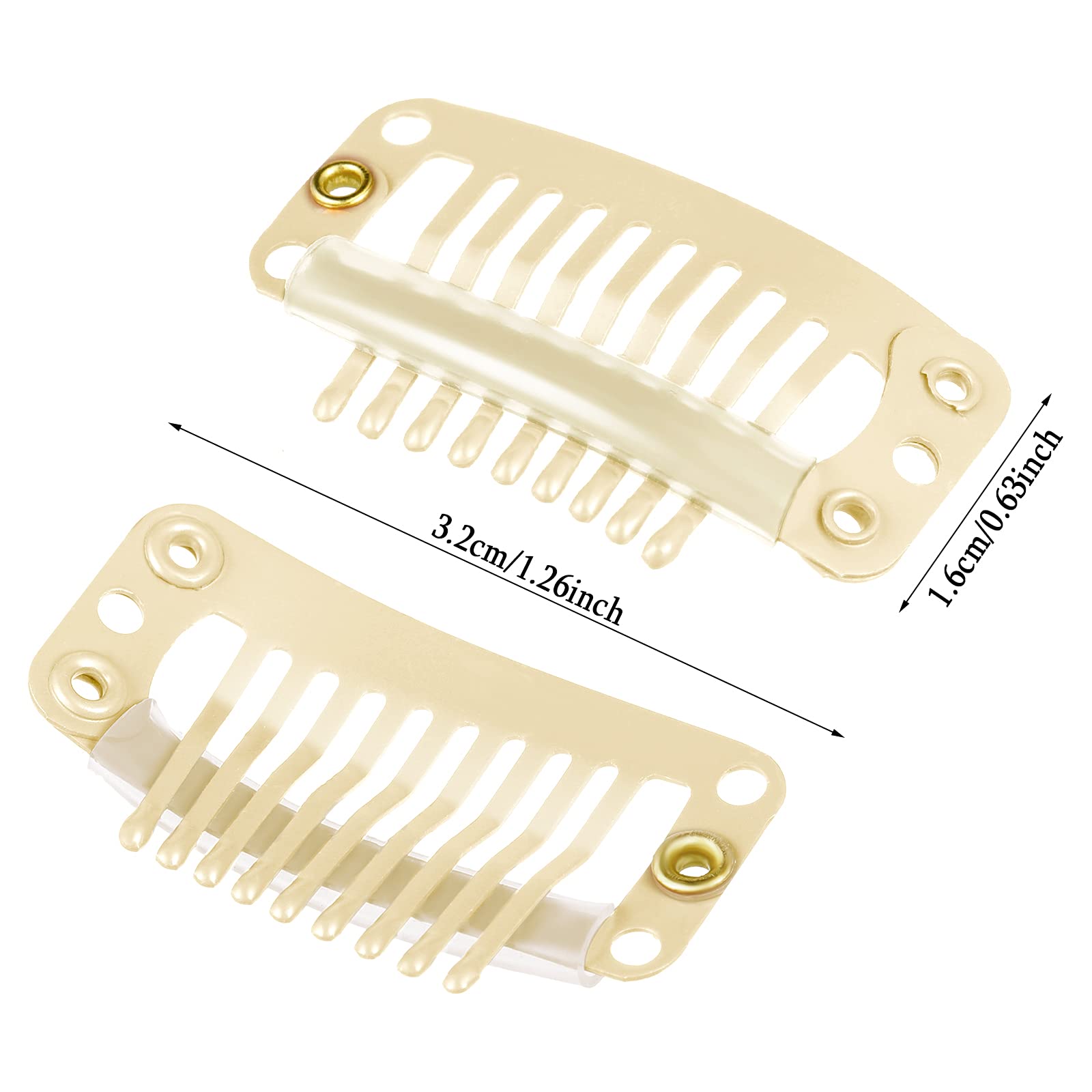 WILLBOND close-up of 9-teeth metal clip highlighting grip pattern for secure hold