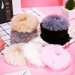 WILLBOND close-up of faux rabbit fur texture showing soft, plush fibers