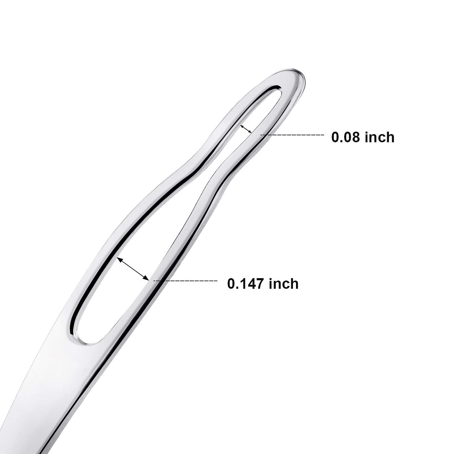 WILLBOND close-up of smooth metal tip demonstrating gentle glide and reduced snagging benefit