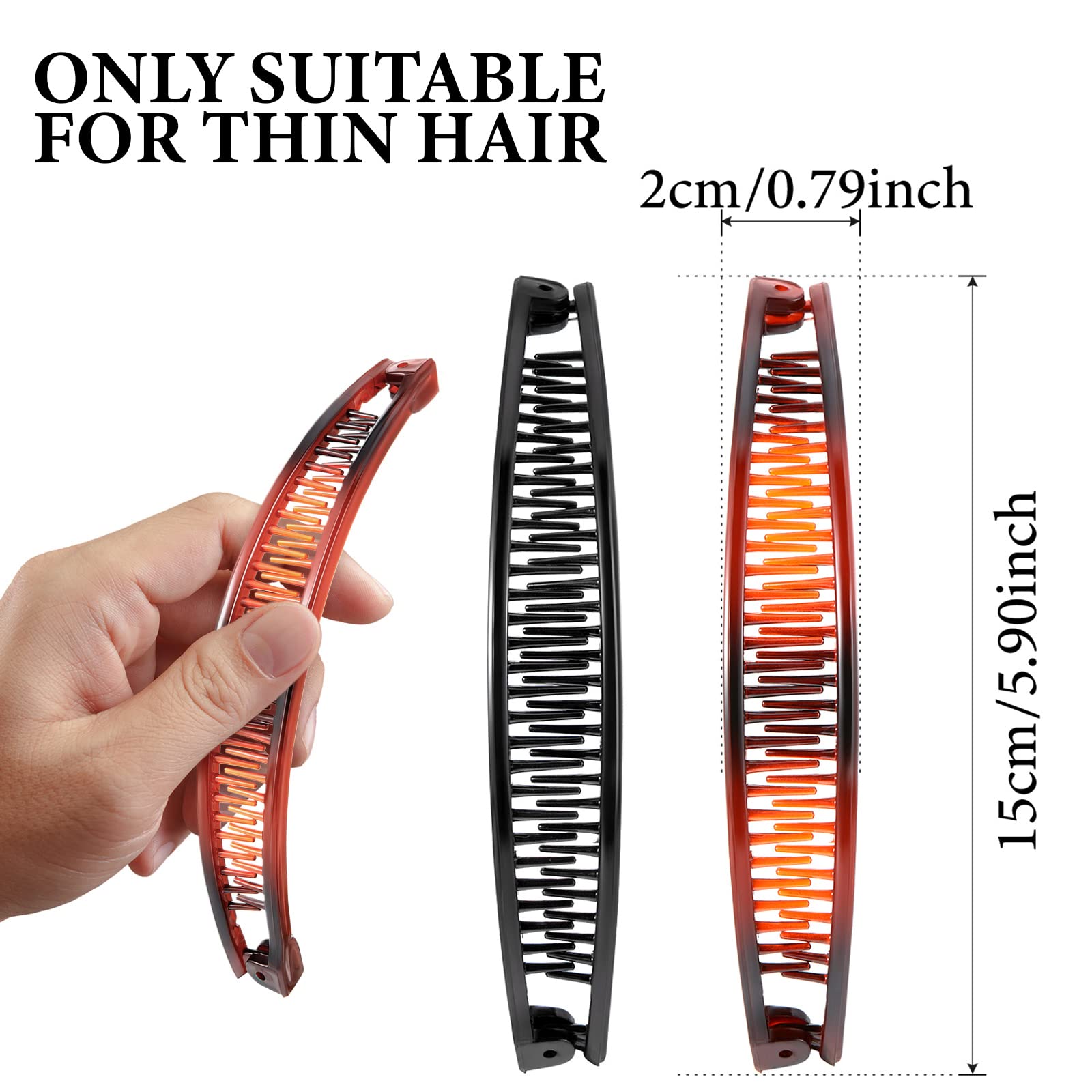 WILLBOND close-up of dense teeth detail for secure hair grip