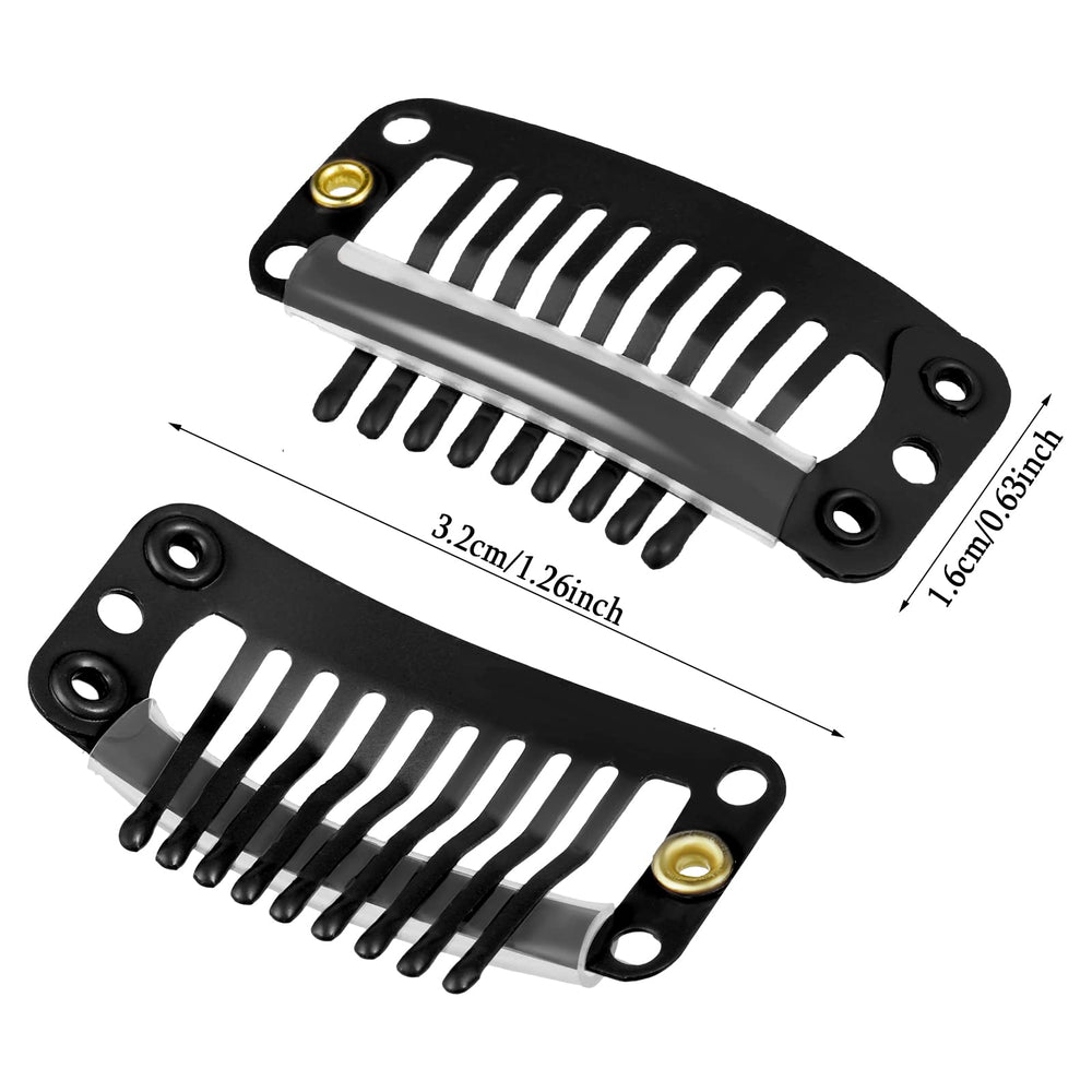 WILLBOND close-up of nine teeth and silicone strip protecting hair and increasing grip